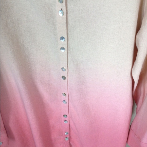 Soft Surroundings M button down tunic - Picture 3 of 7